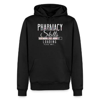 Pharmacy Tech Technician - Men’s Premium Organic Hoodie - black - Front - Nico (187cm)