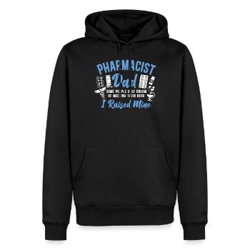 Pharmacy Tech Technician - Men’s Premium Organic Hoodie - black - Front - Nico (187cm)