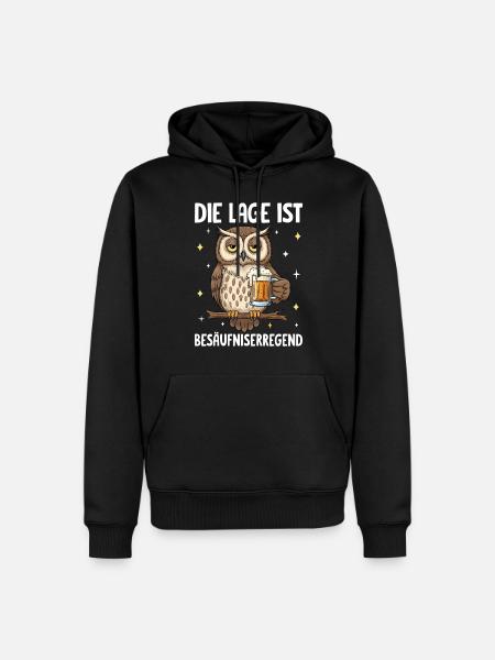 The situation is drunkenness - Men’s Premium Organic Hoodie - black