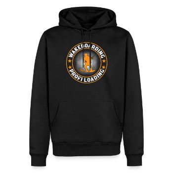 Wakeboarding profi loading - Wakesurfing Profi - Männer Premium Bio Hoodie - Schwarz - Vorne - Nico (187cm)