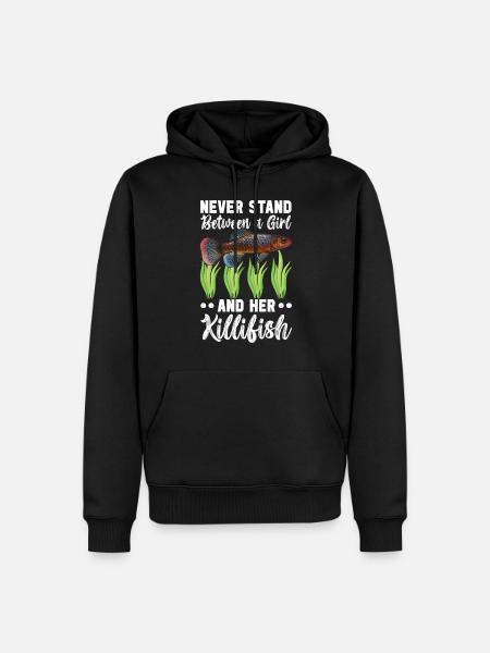 Killifisch Eierlegender Zahnkrapfen Aquarium - Männer Premium Bio Hoodie - Schwarz