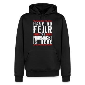 Pharmacy Tech Technician - Men’s Premium Organic Hoodie - black - Front - Nico (187cm)