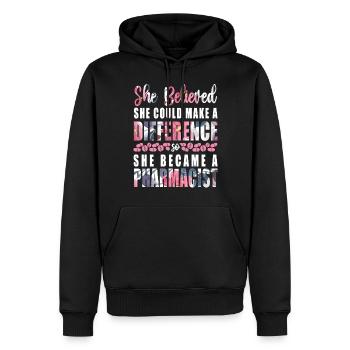 Pharmacy Tech Technician - Männer Premium Bio Hoodie - Schwarz - Vorne - Nico (187cm)
