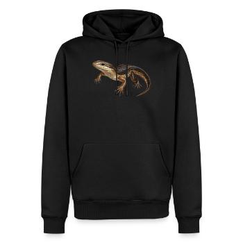 Scinque Skinke - Sweat à capuche Premium bio Homme - noir - Devant - Nico (187cm)