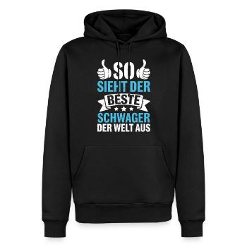 So Sieht Der Beste Schwager Der Welt Aus - Männer Premium Bio Hoodie - Schwarz - Vorne - Nico (187cm)