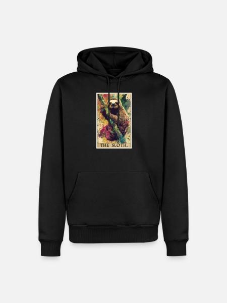 Sloths Sloth - Men’s Premium Organic Hoodie - black