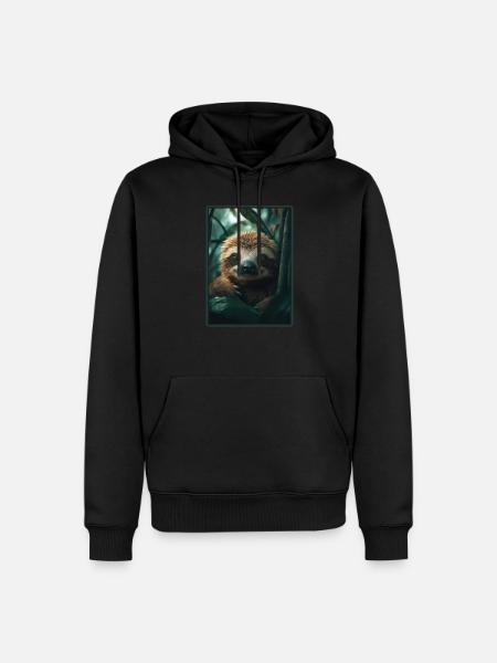 Sloths Sloth - Men’s Premium Organic Hoodie - black