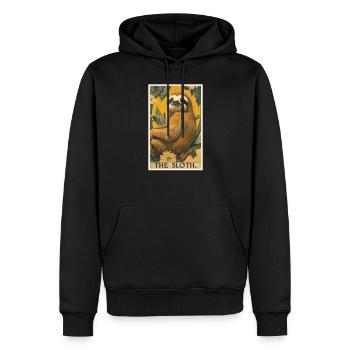 Faultiere Faultier - Männer Premium Bio Hoodie - Schwarz - Vorne - Nico (187cm)