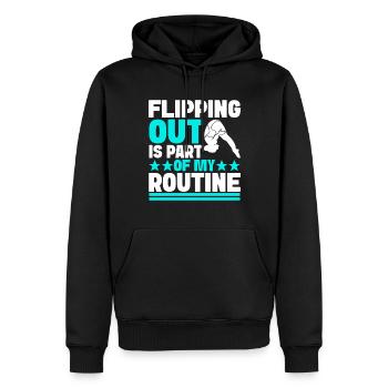Diving diving board - Men’s Premium Organic Hoodie - black - Front - Nico (187cm)