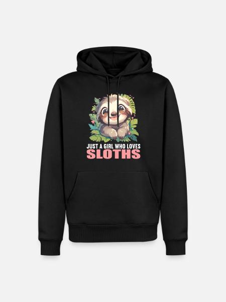 Sloths Sloth - Men’s Premium Organic Hoodie - black