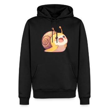 Schnecken Schnecke - Männer Premium Bio Hoodie - Schwarz - Vorne - Nico (187cm)