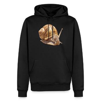 Schnecken Schnecke - Männer Premium Bio Hoodie - Schwarz - Vorne - Nico (187cm)