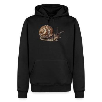 Schnecken Schnecke - Männer Premium Bio Hoodie - Schwarz - Vorne - Nico (187cm)