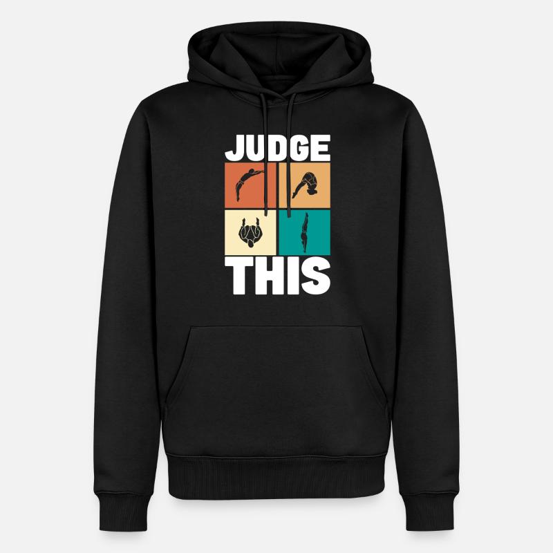Kunstspringen Turmspringer Sprungbrett - Männer Premium Bio Hoodie - Schwarz
