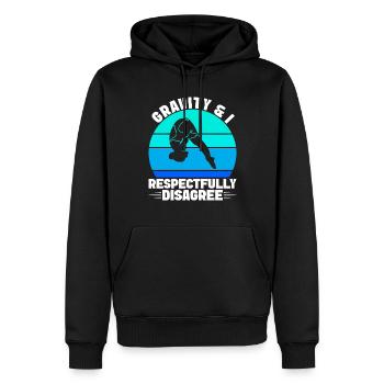 Kunstspringen Turmspringer Sprungbrett - Männer Premium Bio Hoodie - Schwarz - Vorne - Nico (187cm)