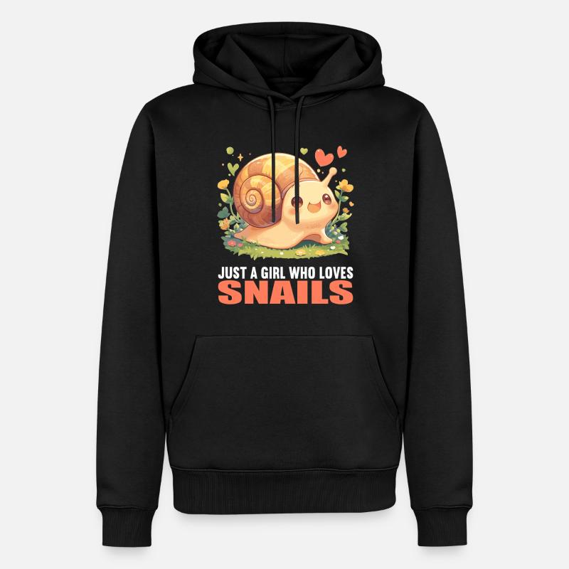 Escargots Escargot - Sweat à capuche Premium bio Homme - noir