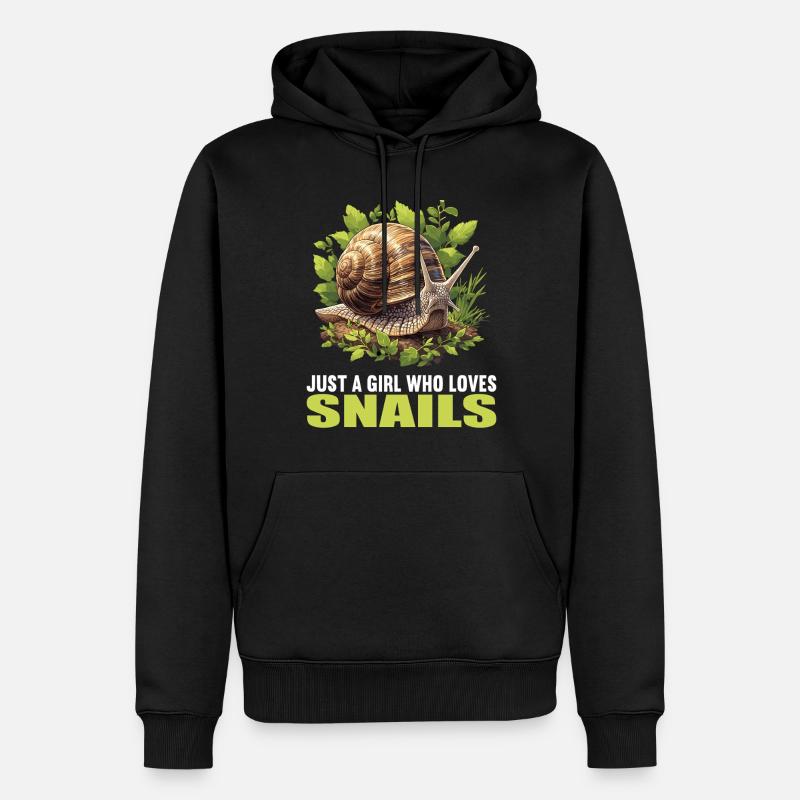 Escargots Escargot - Sweat à capuche Premium bio Homme - noir
