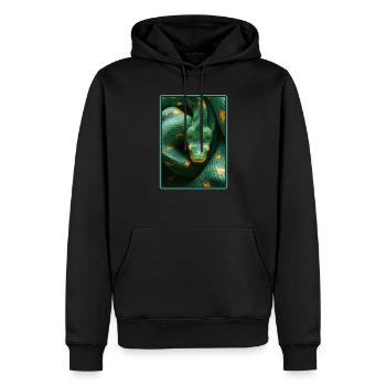 Schlangen Schlange - Männer Premium Bio Hoodie - Schwarz - Vorne - Nico (187cm)