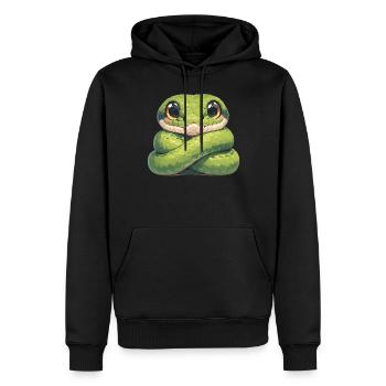 Serpents Serpent - Sweat à capuche Premium bio Homme - noir - Devant - Nico (187cm)