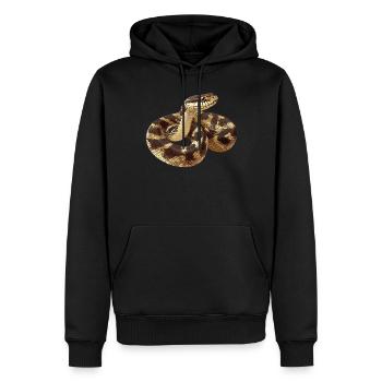 Serpents Serpent - Sweat à capuche Premium bio Homme - noir - Devant - Nico (187cm)