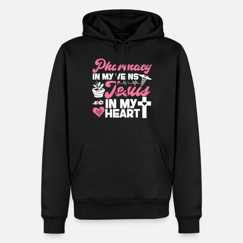 Pharmacy Tech Technician - Männer Premium Bio Hoodie - Schwarz