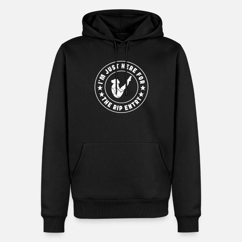 Plongeoir - Sweat à capuche Premium bio Homme - noir