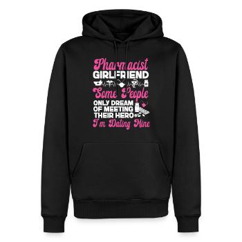 Pharmacy Tech Technician - Men’s Premium Organic Hoodie - black - Front - Nico (187cm)