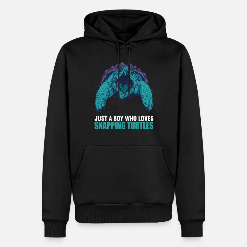 Snapping Turtles Snapping Turtle - Men’s Premium Organic Hoodie - black