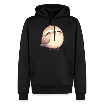 Moineaux Moineau - Sweat à capuche Premium bio Homme - noir - Devant - Nico (187cm)