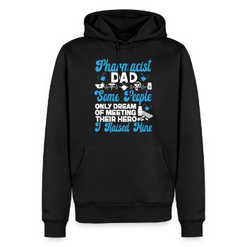 Pharmacy Tech Technician - Men’s Premium Organic Hoodie - black - Front - Nico (187cm)