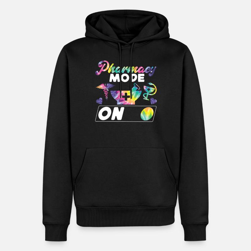 Technicien en pharmacie - Sweat à capuche Premium bio Homme - noir