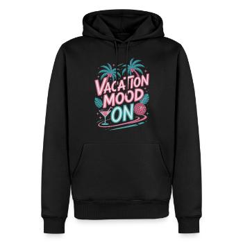 Vacation Mood On Sommer Festival Reise Club Urlaub - Männer Premium Bio Hoodie - Schwarz - Vorne - Nico (187cm)