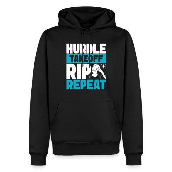 Kunstspringen Turmspringer Sprungbrett - Männer Premium Bio Hoodie - Schwarz - Vorne - Nico (187cm)