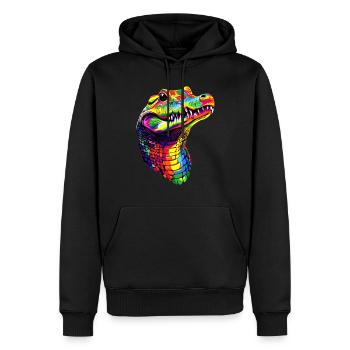 Krokodil Alligator Reptilien Kroko Liebe Krokodile - Männer Premium Bio Hoodie - Schwarz - Vorne - Nico (187cm)