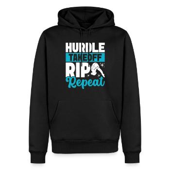 Kunstspringen Turmspringer Sprungbrett - Männer Premium Bio Hoodie - Schwarz - Vorne - Nico (187cm)