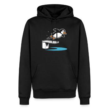 Kunstspringen Turmspringer Sprungbrett - Männer Premium Bio Hoodie - Schwarz - Vorne - Nico (187cm)