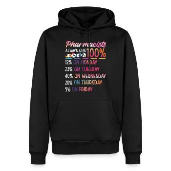 Pharmacy Tech Technician - Männer Premium Bio Hoodie - Schwarz - Vorne - Nico (187cm)