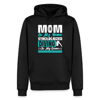 Diving diving board - Men’s Premium Organic Hoodie - black - Front - Nico (187cm)