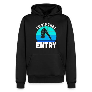 Kunstspringen Turmspringer Sprungbrett - Männer Premium Bio Hoodie - Schwarz - Vorne - Nico (187cm)