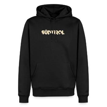 südtirol schriftzug - Männer Premium Bio Hoodie - Schwarz - Vorne - Nico (187cm)