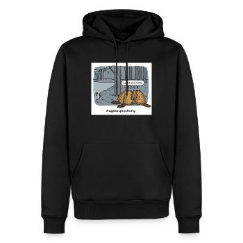 Screenshot 20241122 183047 Facebook 2 - Männer Premium Bio Hoodie - Schwarz - Vorne - Nico (187cm)