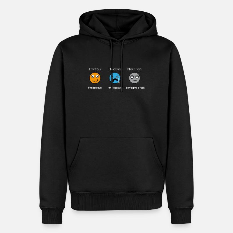Proton Electron Neutron - Männer Premium Bio Hoodie - Schwarz