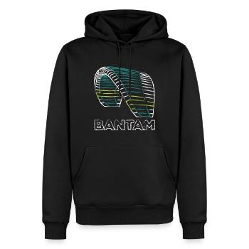 Bantam Nova Paraglider - Männer Premium Bio Hoodie - Schwarz - Vorne - Nico (187cm)