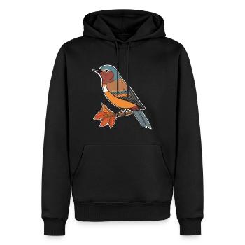 Fantasievogel - Männer Premium Bio Hoodie - Schwarz - Vorne - Nico (187cm)