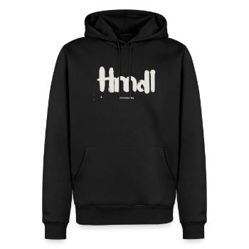 hmdl - Männer Premium Bio Hoodie - Schwarz - Vorne - Nico (187cm)