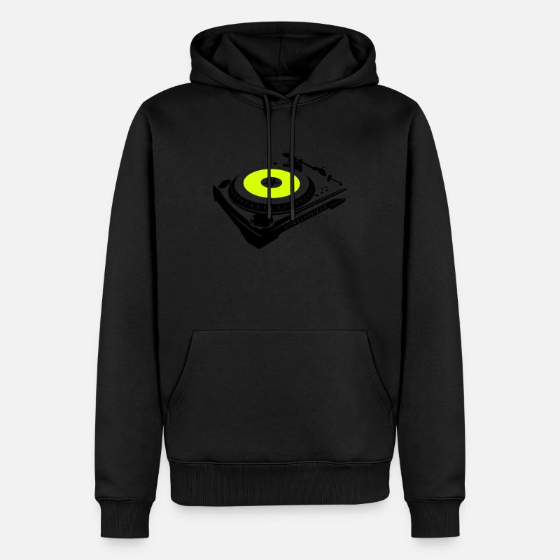 VINYL RULES - Männer Premium Bio Hoodie - Schwarz