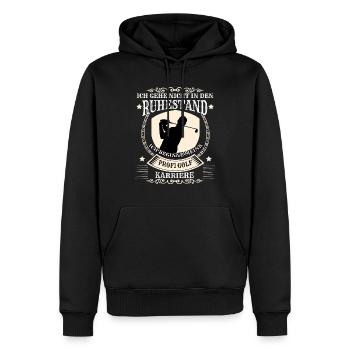 Golf Ich gehe nicht in Ruhestand ich werde Profi - Männer Premium Bio Hoodie - Schwarz - Vorne - Nico (187cm)