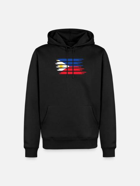 Drapeau des Philippines - Sweat à capuche Premium bio Homme - noir