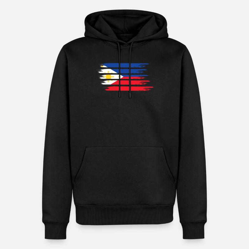 Drapeau des Philippines - Sweat à capuche Premium bio Homme - noir