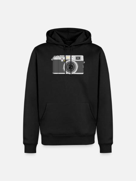 Caméra rétro - Sweat à capuche Premium bio Homme - noir